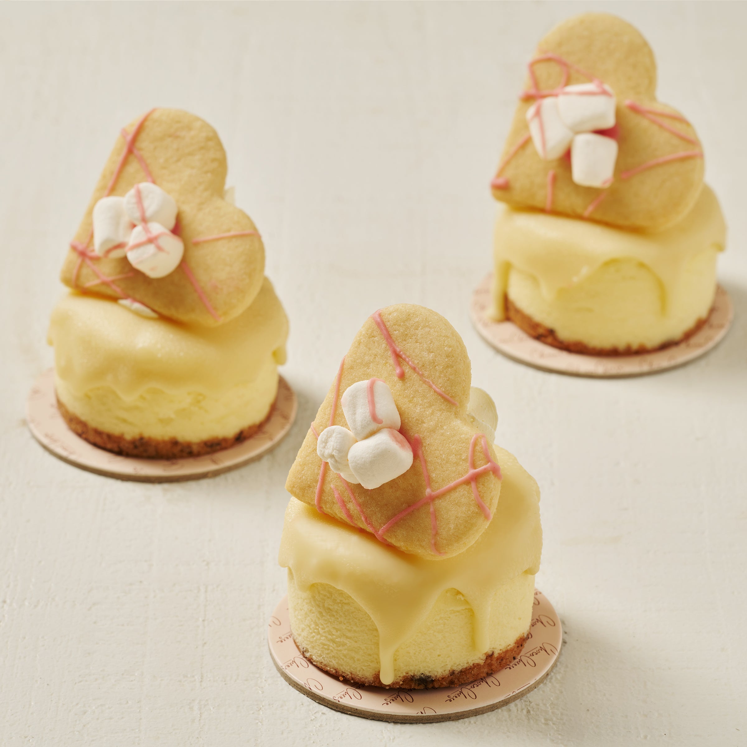 Heart Cheese Cake Tiers
