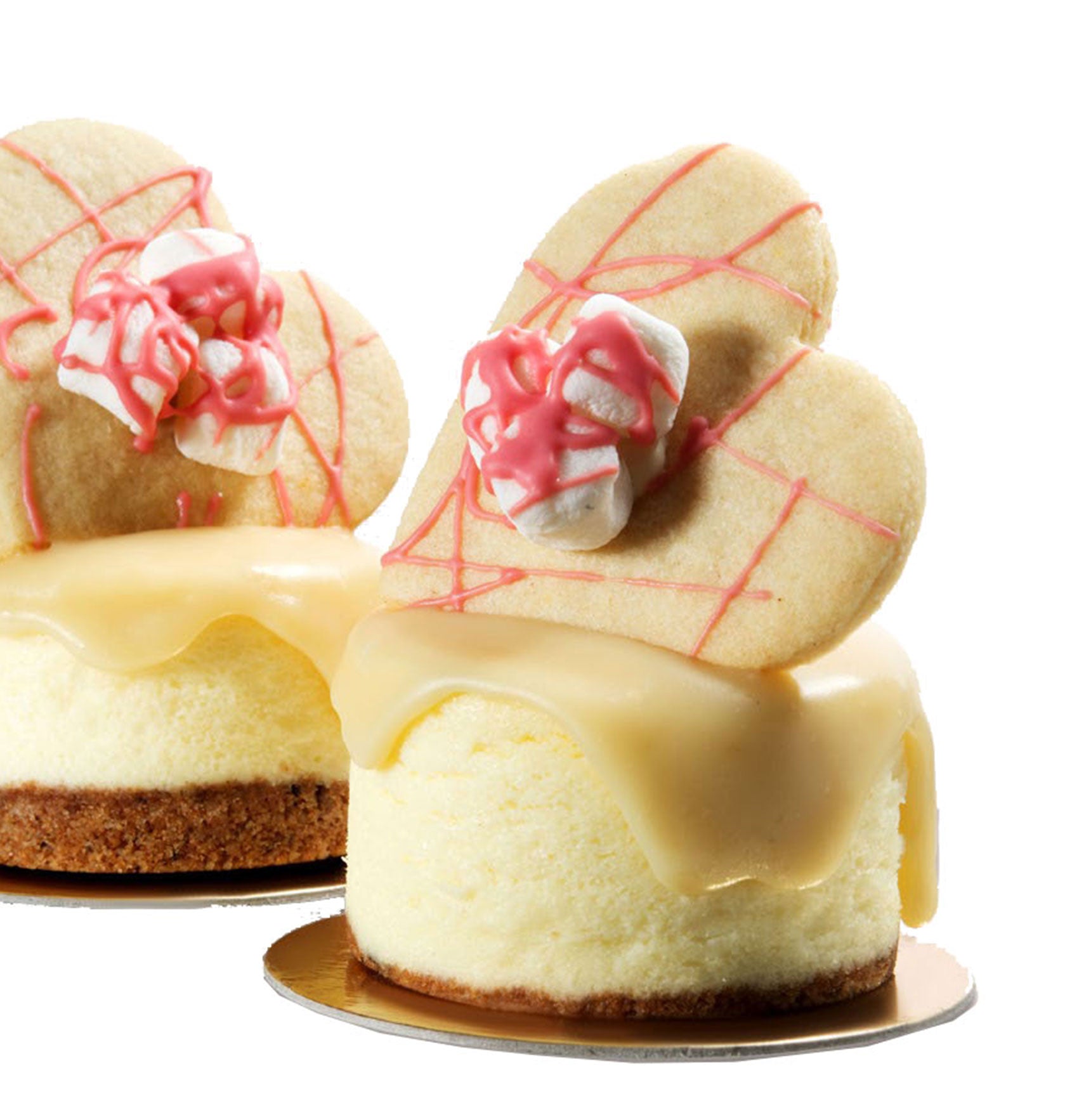 Heart Cheese Cake Tiers