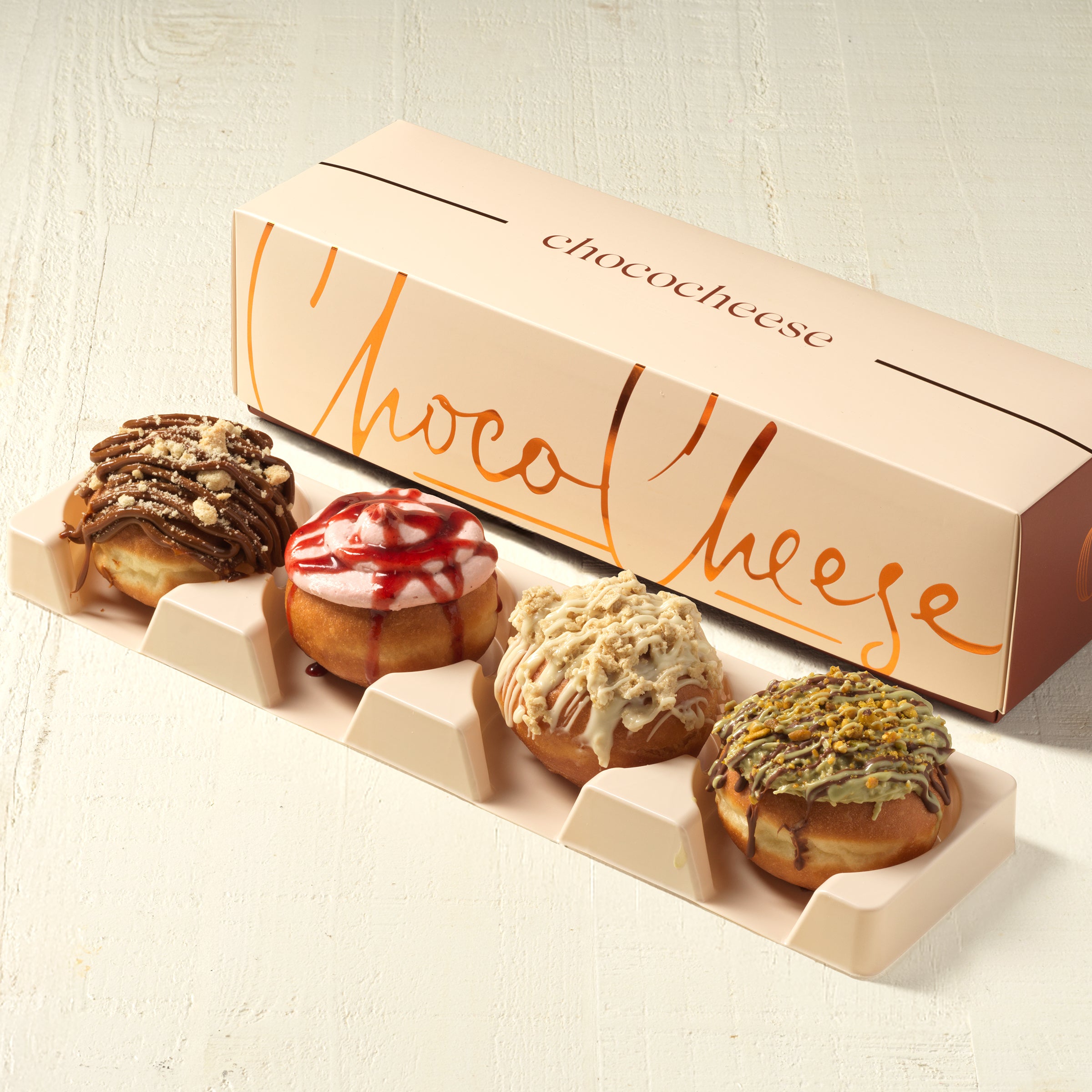 Fried Cheese Filled Doughnut Assortment - 4 pack