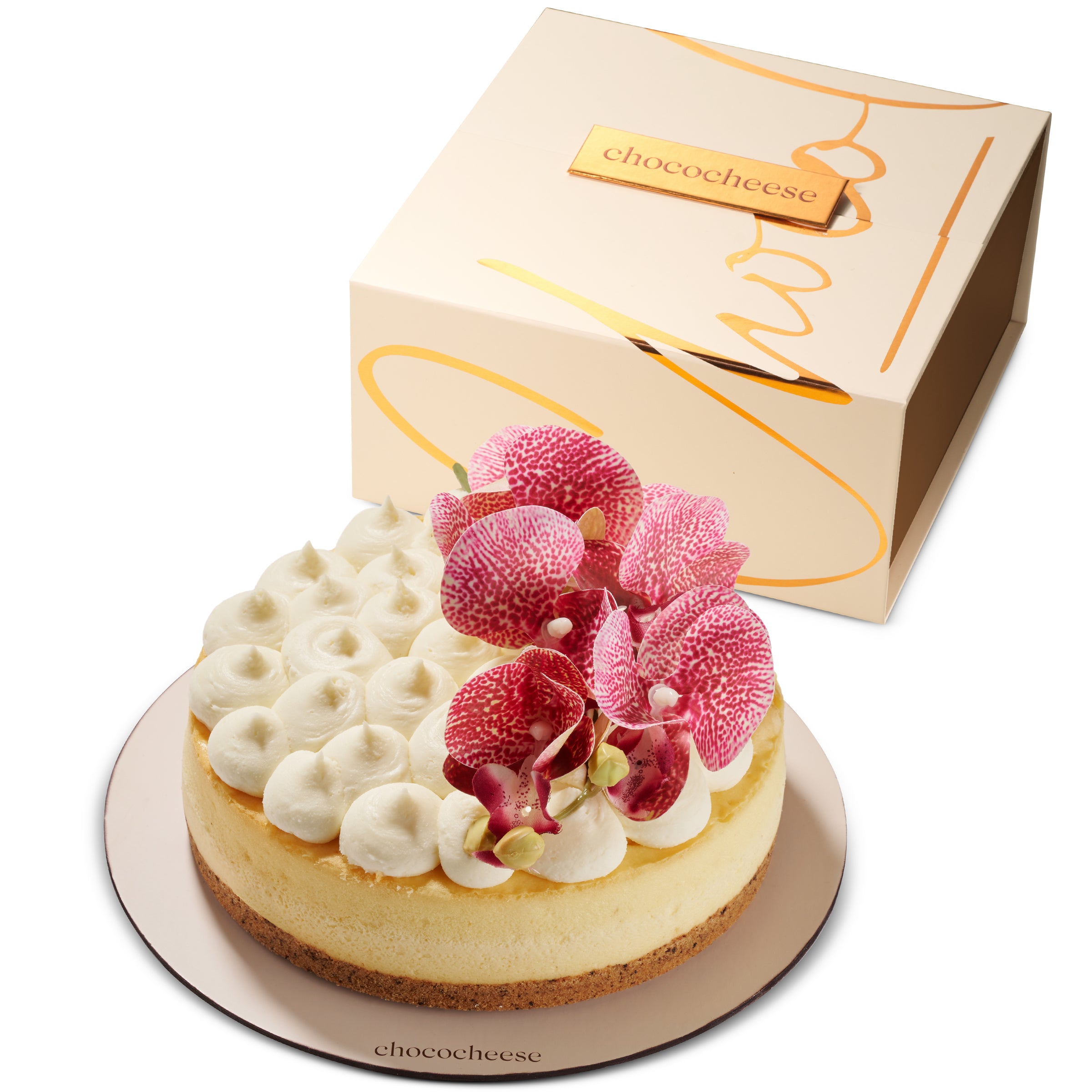 8" Orchid Cheesecake in Gift Box