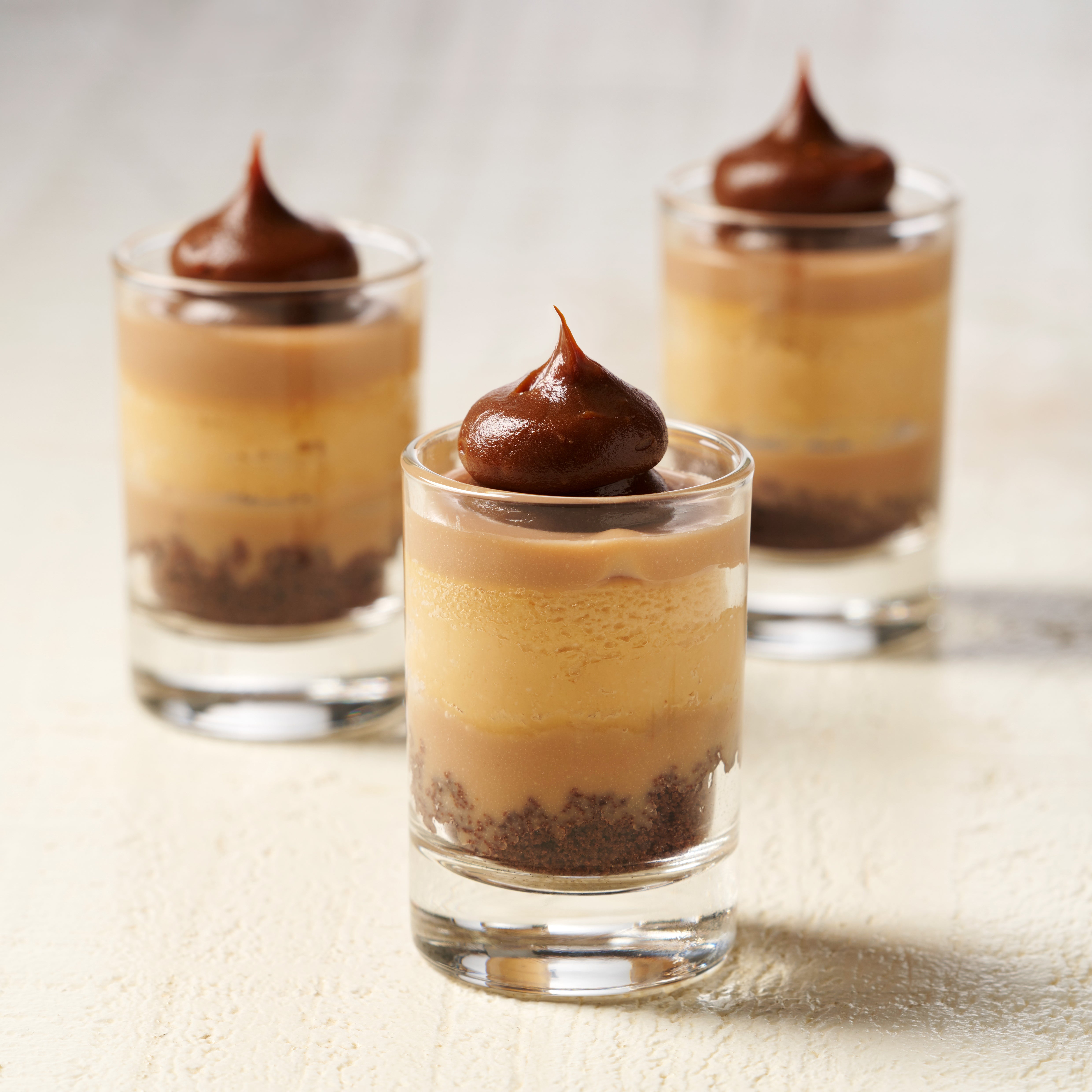 Salty Caramel Cheesecake Shot Cups